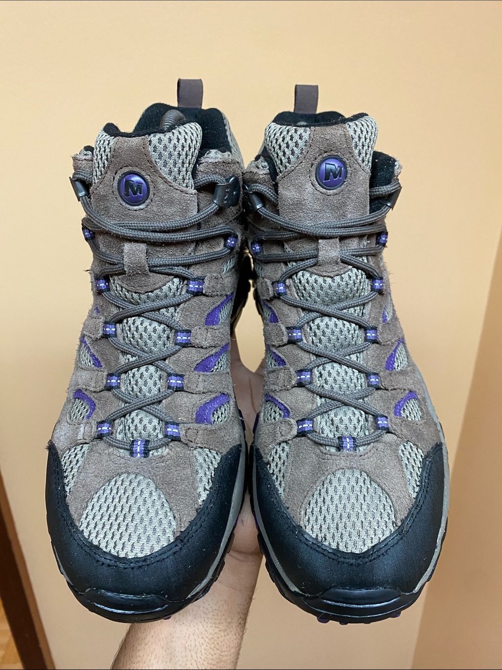 Merrell Moab 2 Mid Ventilator Women’s Hiking Boots “Bracken Purple” Size 9.5 - Picture 12 of 17